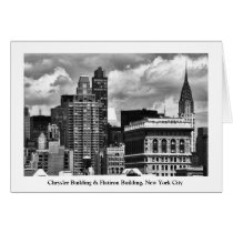 Chrysler Building, Flatiron Building, Sky House BW