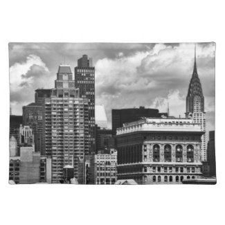 Chrysler Building, Flatiron Building, Sky House BW Place Mats