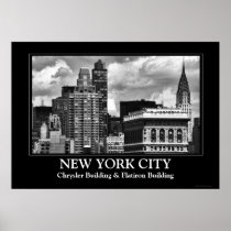 Chrysler Building, Flatiron Building, Sky House BW