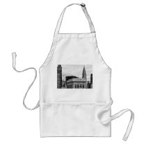 Chrysler Building, Flatiron, Clouds B&W Apron