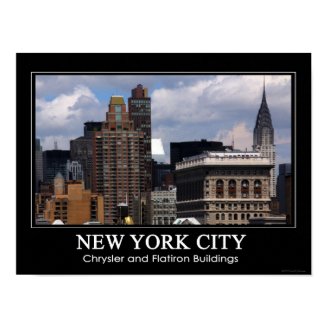 Chrysler Building, Flatiron with clouds 2C Print