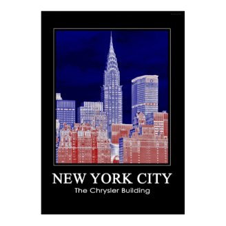 Chrysler Building Met Life Seen From East River 1C Poster