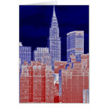 Chrysler Building, Met Life Viewed From East River Greeting Cards