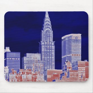 Chrysler Building, Met Life Viewed From East River Mousepad