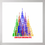Chrysler building poster posters