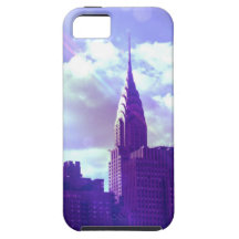 Chrysler Building - Purple - New York Fairy Tale iPhone 5 Cover
