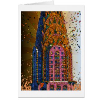 Chrysler Building Top Closeup #1 Cards
