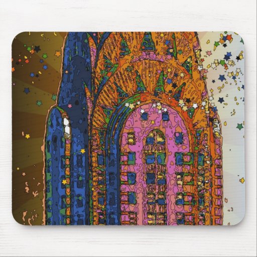 Chrysler Building Top Closeup #1 Mouse Pads