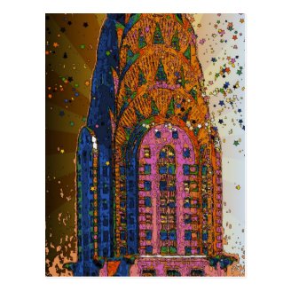 Chrysler Building Top Closeup #1 Post Card
