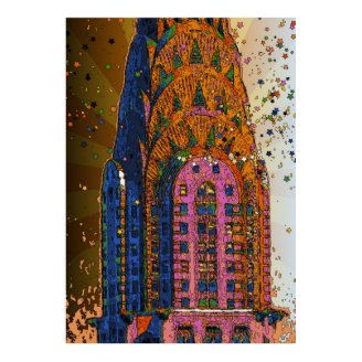 Chrysler Building Top Closeup #1 Posters