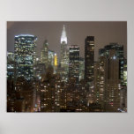Chrysler Buuilding NYC Night posters
