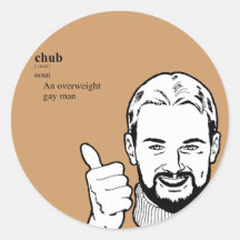 CHUB ROUND STICKER