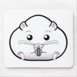 Chubby All White Russian Dwarf Hamster mousepads