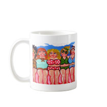 Chubby Beach Divas Friends Mugs