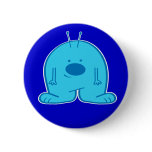 Chubby Blue Alien Button
