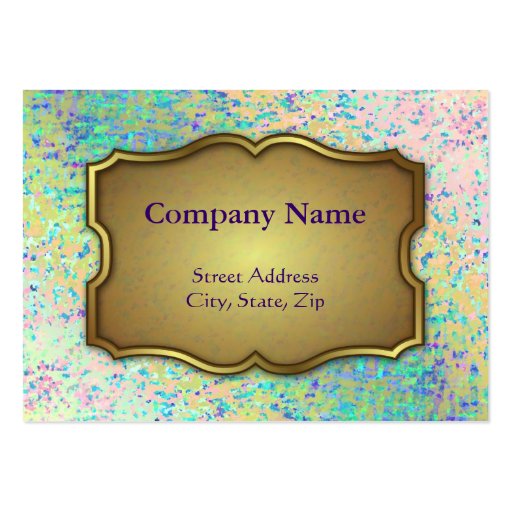Chubby Business Card Informel Art Abstract (front side)