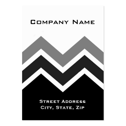 Chubby Business Card Zig Zag Chevron Pattern (front side)