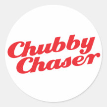 Chubby Chaser Round Stickers