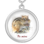 Chubby Cheeks Chipmunk Valentine Pendant