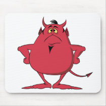 Chubby Demon mousepads by alternateworlds Chubby Demon mousepads