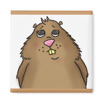 Chubby Hamster Magnet by ticklemonkey Chubby Hamster Magnet