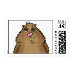 Chubby Hamster Postage Stamps