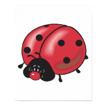 chubby little ladybug posters