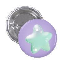 Chubby Mint Star Button
