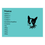 Chubby profile card business cards