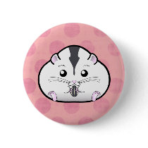 Chubby Semi White Russian Dwarf Hamster Pins