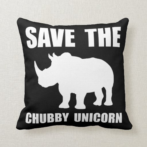 fat unicorn pillow