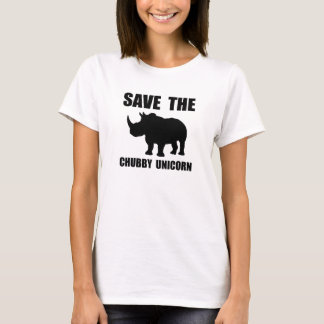 save the chubby rhino t shirt