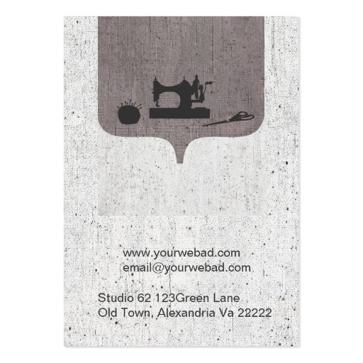 Chubby Vintage Mannequins Business Card (back side)
