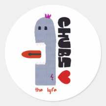 Chubs originals round sticker