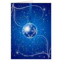 Chuchería del navidad con las estrellas y la nieve tarjetas