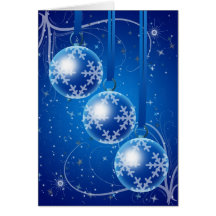 Chucherías del navidad con las estrellas y la niev tarjeta
