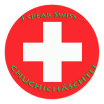 CHUCHICHÄSCHTLI ROUND STICKER