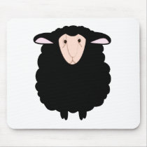 Chuck in Black mousepads