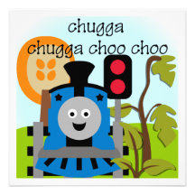 Chugga Choo Choo Train Invitations