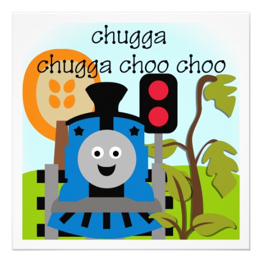 Chugga Choo Choo Train Invitations