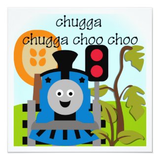 Chugga Choo Choo Train Invitations