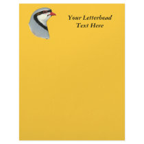 Chukar:  Partridge Head Letterhead