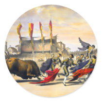 Chulos Playing the Bull Stickers