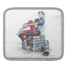 Chun-Li Tying Shoe iPad Sleeves