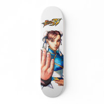 Chun-Li With Hand Up Custom Skateboard