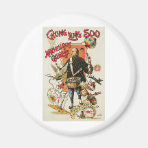 Chung Ling Soo ~ Vintage Chinese Magic Act Magnet