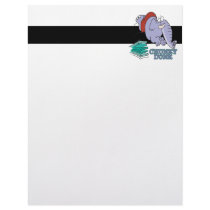 chunky dunk funny diving elephant letterhead template