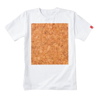 Chunky Natural Cork Wood Grain Look Zazzle HEART T-Shirt