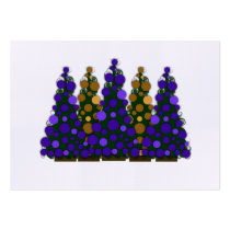 Chunky Purple and Gold Christmas Tags business cards by HolidayFun Chunky Purple and Gold Christmas Tags business cards