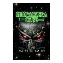 Chupacabra Cafe 23X35 poster posters
